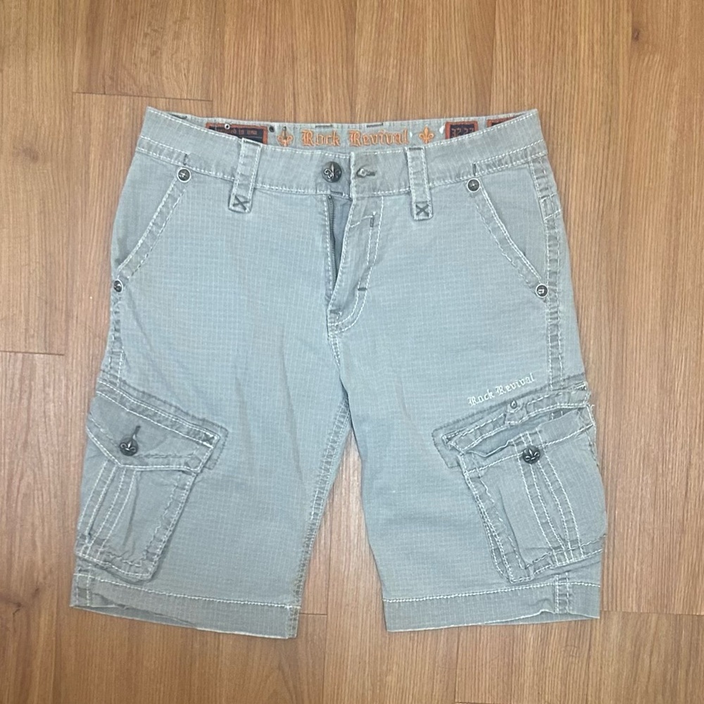 Rock Revival Light Gray Shorts